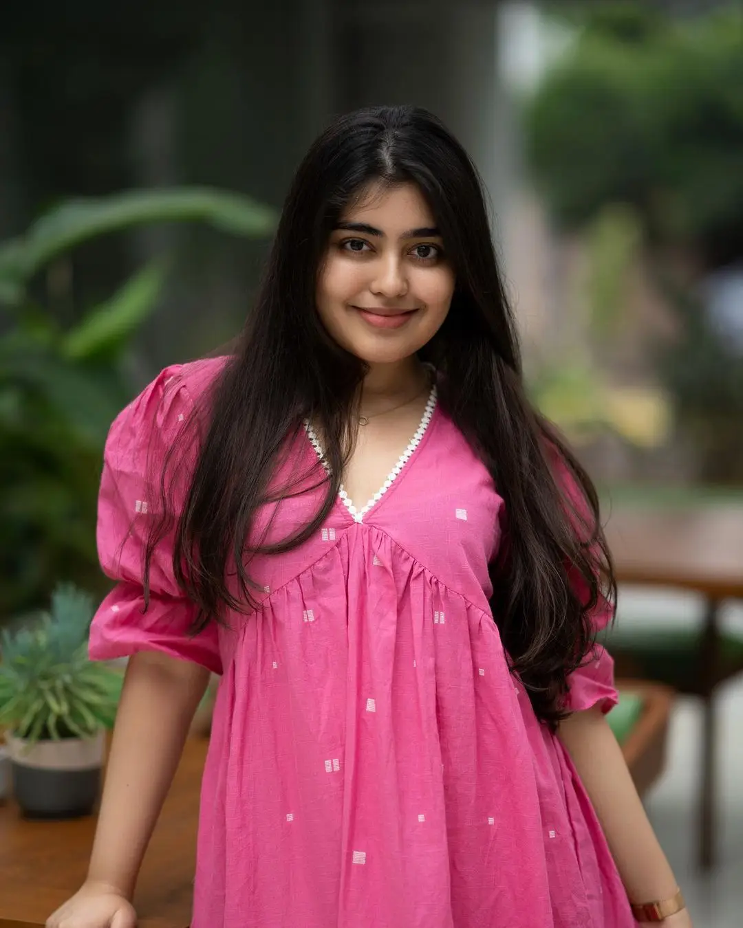 Gargeyi Yellapragada Stills In Pink Dress